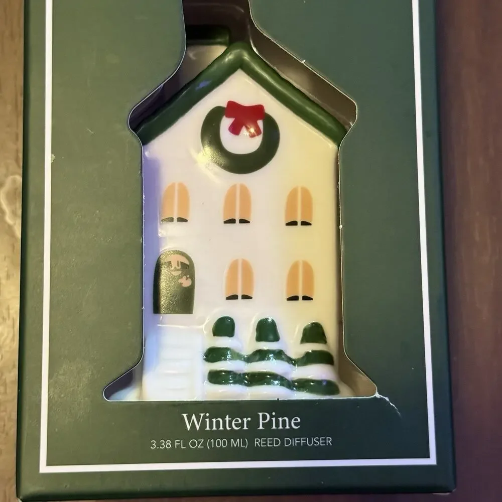 Sand + Fog Reed Diffuser Christmas House Winter Pine Scent 100mL Limited Edition